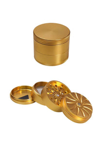 Masher Aluminum Grinder 4pc Gold