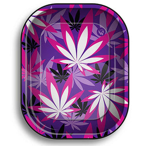 Pink Leaves Rolling Tray